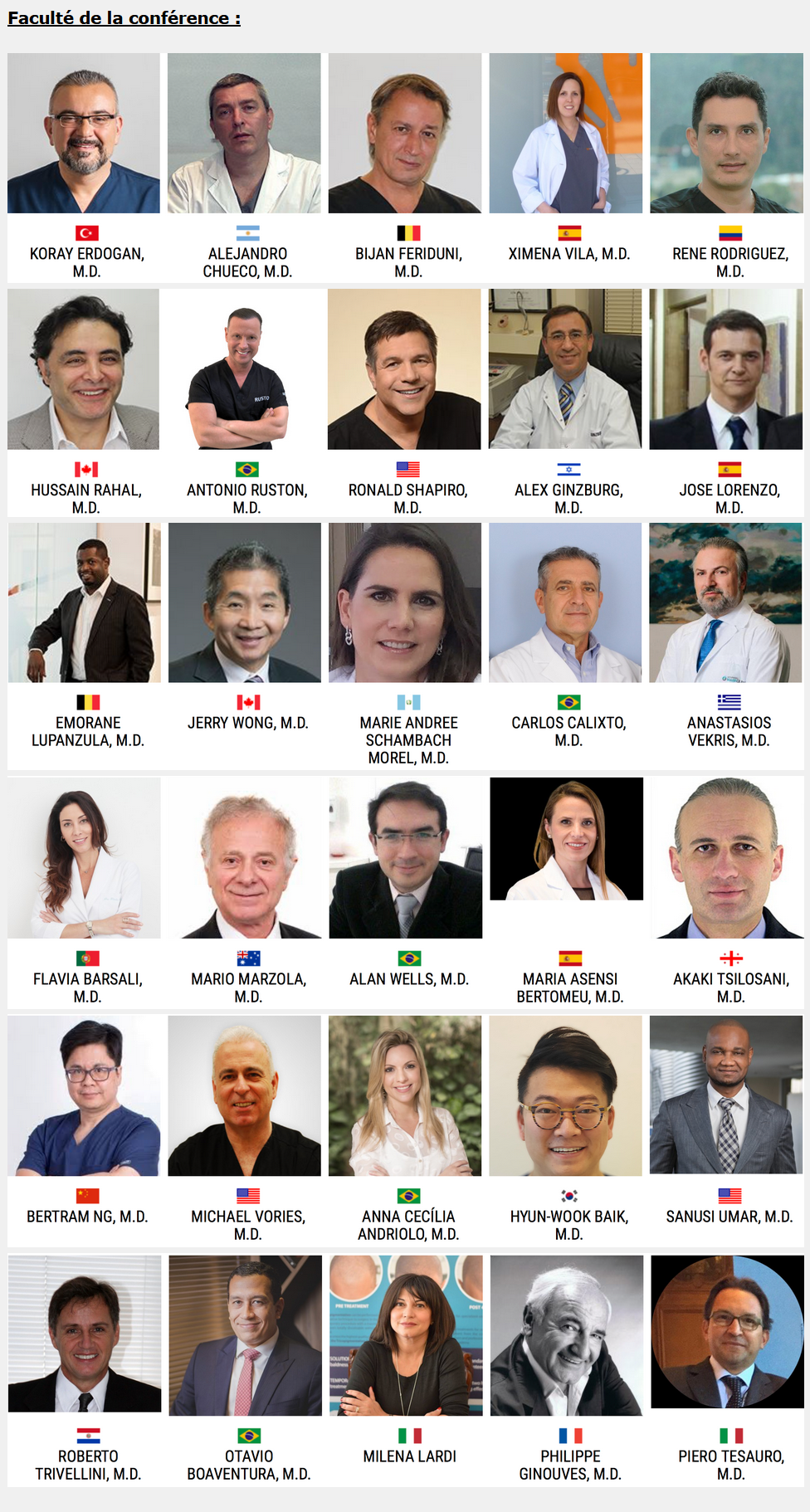 Les participants